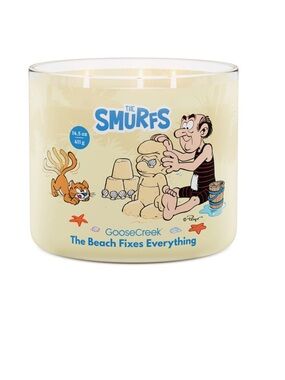 The Smurfs x Goose Creek 'The Beach Fixes Everything' Candle - Pale Yellow
